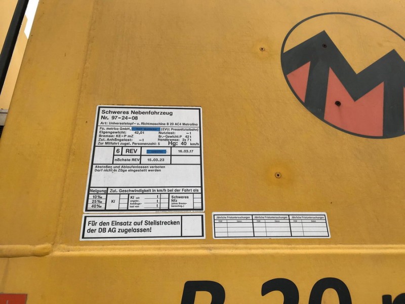 Matisa B20AC4 Metico (2018-11-05 Überhern Allemagne) (3).jpg (140.18 Kio) Vu 1840 fois Matisa B20AC4 Metico (2018-11-05 Überhern Allemagne) (3).jpg